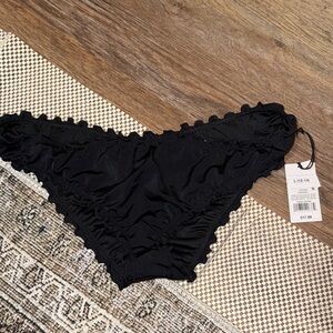 Target Black Scalloped Swim Bottom